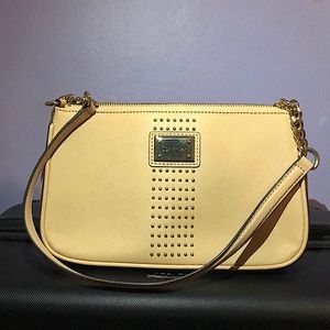 Calvin Klein Leather Cream mini purse
